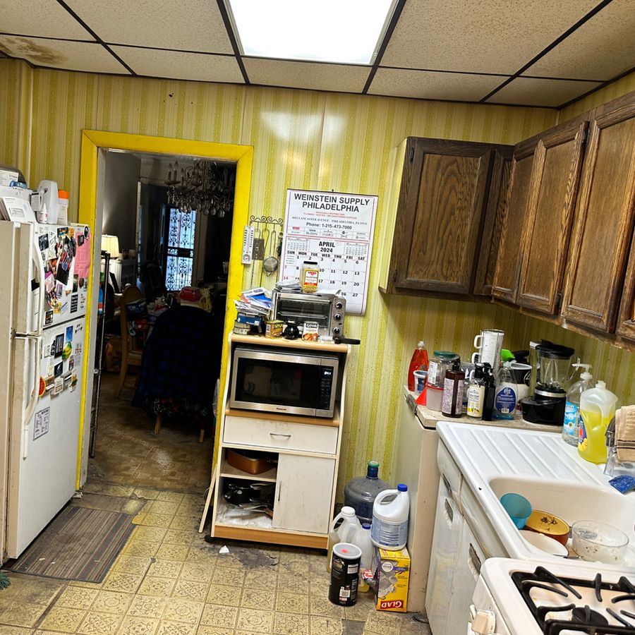 51st Street kitchen, toward the front, before