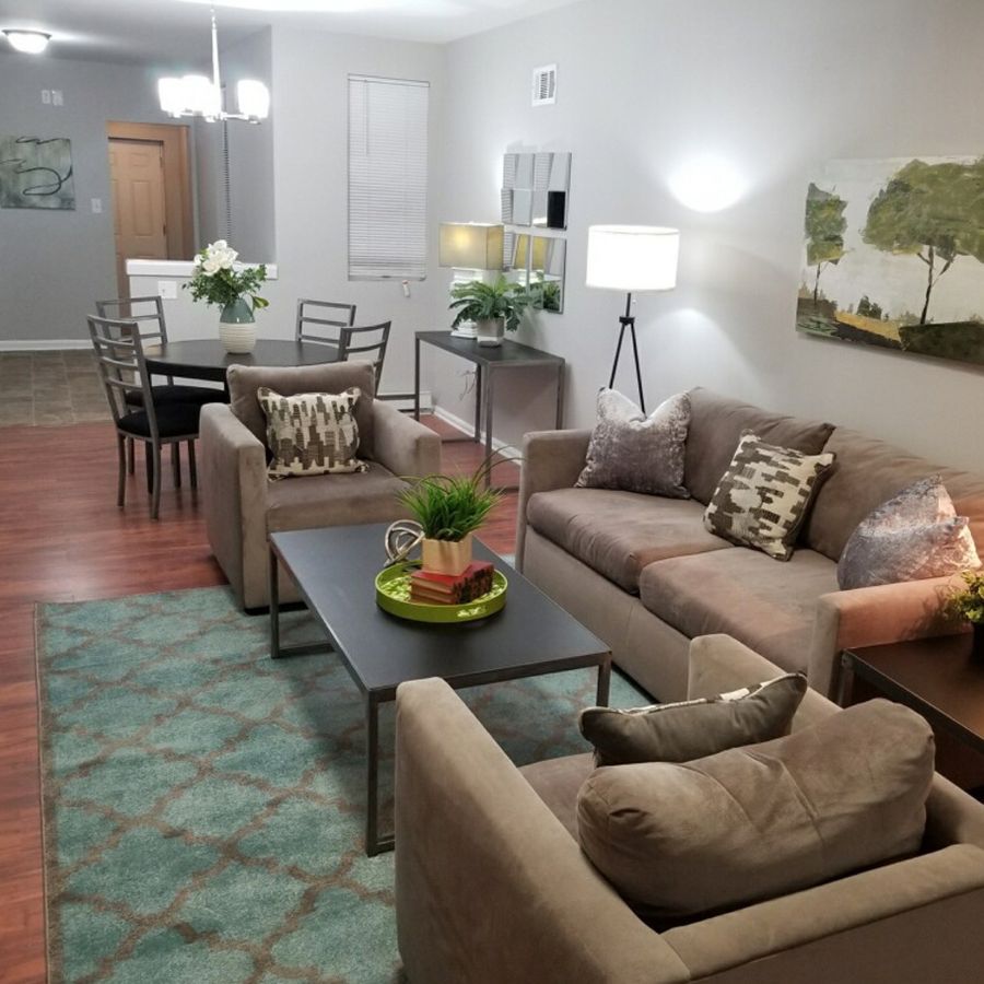 Hobart living and dining room, after